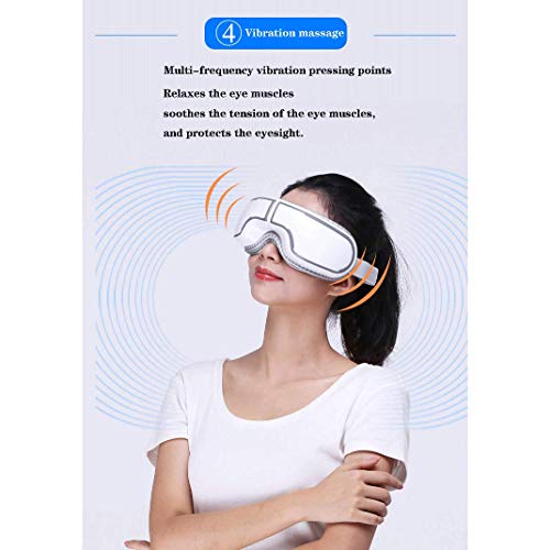 Masseur oculaire chauffant sans fil avec compression et vibration - 7