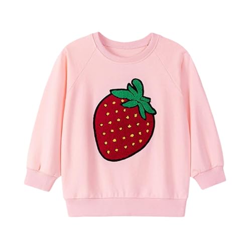Boys Girls Cute Graphic Long Sleeve T-Shirt Loose Crewneck Pullover Kids Casual Cotton Tee Tops for 2-8 Years