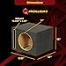 QPower Single Car Audio Subwoofer Box with Dual-Vented Design, Fits Most 12-Inch Subwoofers – Deep Bass MDF Enclosure for with Charcoal Gray Carpet, Tuned to 42 Hertz, 1.65 Cu Ft Air Space