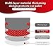 Gunhunt 8 PCS Car Door Handle Protectors, Carbon Fiber Anti Scratch Stickers, Side Sticker, Prevent Paint Chipping, Universal for Most Trucks (Red)