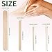1000Pcs Waxing Sticks - 4 Style Assorted Wood Wax Sticks for Body Face Hair Removal, Eyebrow Lip Nose Small Waxing Applicator Sticks, Wax Spatula Applicator Wooden Craft Sticks