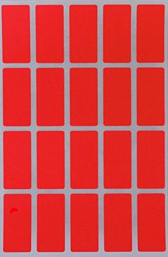 Royal Green Color Coding Rectangular Labels 4 cm x 2 cm. Rectangular Stickers in Red, Green, Yellow, Pink, Purple, Orange, Brown, Blue (40mm X 19mm) 160 Pack