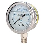 Yosoo Stainless Steel Pressure with 1/4