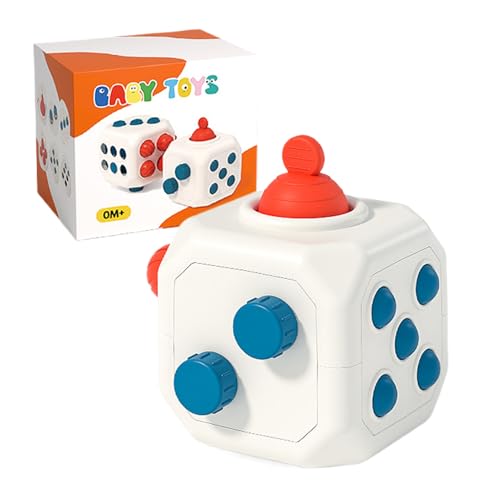 Keyubria 知育玩具 | 微細運動技能教育ゲーム 6合1,幼児向けアクティビティサイコロ ビジーボールおもちゃ | 就学前児童の早期教育とインタラクションとセンサリー遊び向けの室内用家庭用旅行用保育?用