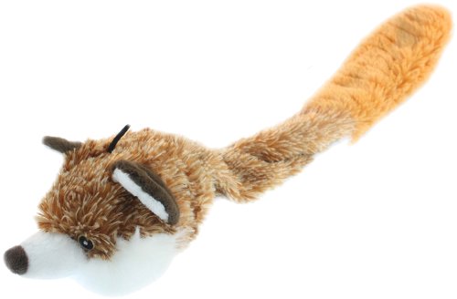 Multipet Bouncy Burrow Fox 20-Inch No Stuffing Dog Toy #TOP14