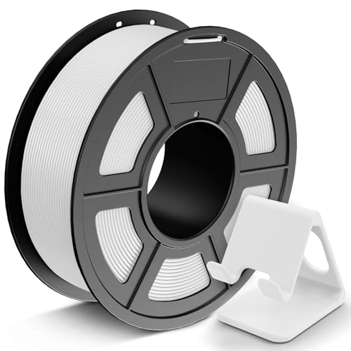 JAYO PLA Filament 1.75 mm, 3D Drucker Filament, Maßgenauigkeit +/- 0.02mm, 1.1 KG Spule (2,4 lbs), Sauber Gewickeltes Filament, Weiß 1100G