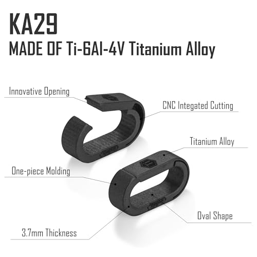 KeyUnity キーリング チタン 小型 楕円形 連結リング ミニフック 着脱 クイックリリース 軽量 キーホルダー 金具 フック 着脱 コネクター おしゃれ 錆びない 鍵 紛失防止 グッズ