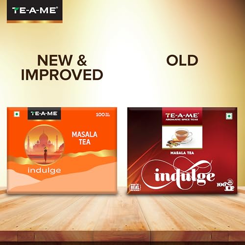 Image of TE-A-ME Masala Tea - 100 Tea Bags | Real - Masala Tea Bags | Masala Chai 100 Pieces (Pack of 3)