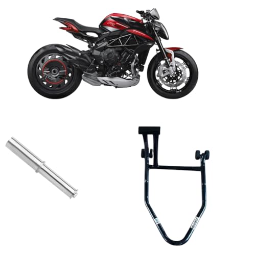 Cavalletto alzamoto alza moto per alzare sollevare le ruote posteriore monobraccio compatibile con MV Agusta Dragstar 800