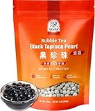52USA Boba Tapioca Pearls 2.2LB, Fresh Bubble Tea Pearl, Quick Cook Black Plearls for Milk Tea, Smoothies, Desserts and Drinks-Ready in 5 Minutes