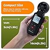 Tolesum Anemómetro Portátil Digital digital 3 in 1, anemómetro de mano con medición de la velocidad del viento, temperatura Windchill Wind Speed Meter Gauge para surfe/dron/HAVC/vela #5