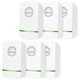 Electricity Saving Device Save Electricity Electricity Saving Box Household Office Market Device Electric US Plug 90V-250V 30KW 6 Pack, Green