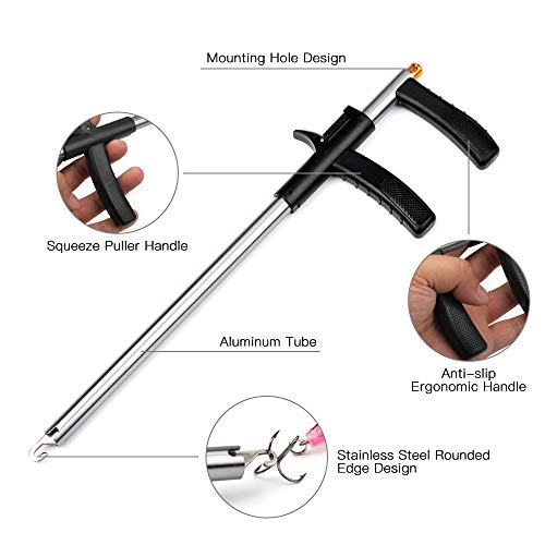 Removedor de ganchos, Andoer Removedor de anzol de pesca Ferramenta de anzol de pesca Extrator de an