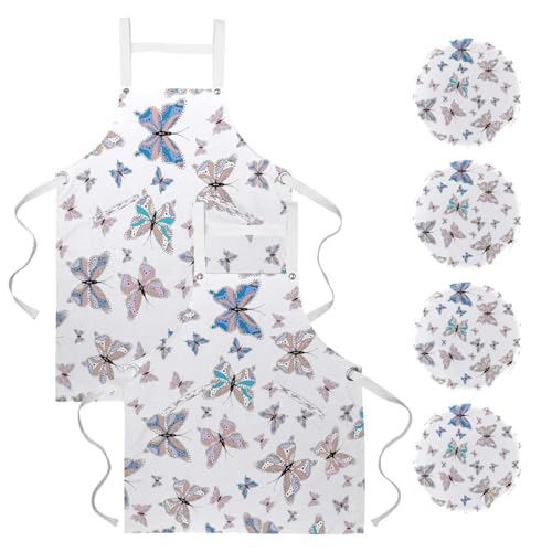 Tablier de cuisine pour pâtisserie et nettoyage de la maison style aquarelle