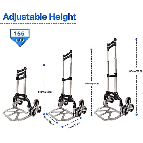 Carretilla plegable multitarea para carga de hasta 155 lbs miniatura 3