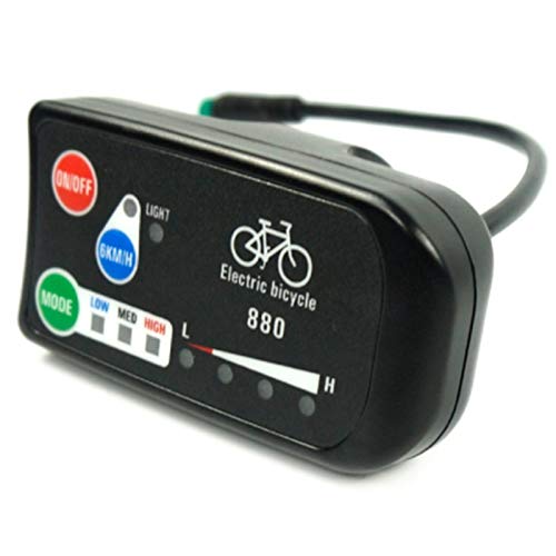 Feegow E-Bike Display 24V/36V/48V - LCD Tacho Mit 5-Pin Kabel, IP65 Wasserdicht