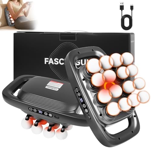 16-Head Massage Gun Deep Tissue, Xkimos Handheld Electric Muscle ...
