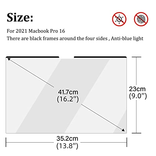 Immoenuc Filtro Schermo per MacBook PRO 16 Pollici...