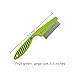 2 Pcs New Multifunctional Pet Grooming Comb, Flea & Lice Fine Tooth Comb for Dogs Cats, Tear Stains Removal Brush for Small Puppies Dogs, Ideal for All Coat Types (Green)