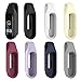 Xiaomi MI Band 7/7 NFC/6/6 NFC/5/5 NFC Clip Holder Case Replacement Soft Silicone Strap Accessories for Amazfit Band 5 Clip Case Accessory (Purple,Yellow,White)