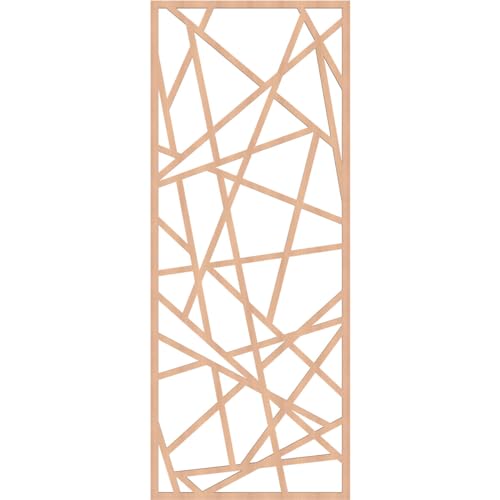 Image of Conway Decorative Pierced Fretwork Wood Wall Panels, 25 3 /8 inchW x 64 3 /8 inchH x 3 /8 inchT, Alder