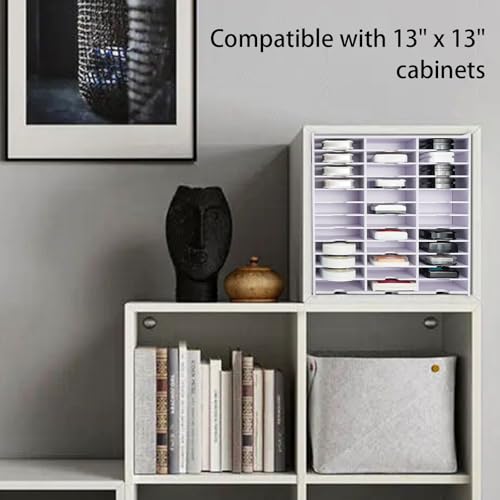 Image of Krafetto 36 Grids Ink Pad Storage Rack, Wall-mountable Stamp Pad Organizer Holder Compatible with Standard Size Ink Pads(Grid Size 4.1 inch W x 3.9 inch D x 0.9 inch H)