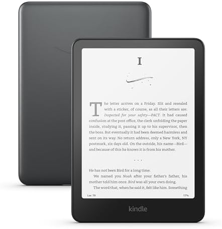 Amazon Kindle Paperwhite Signature Edition 32GB (newest model) – Fastest Kindle with auto-adjusting front light – Metallic Black + 3 Months Free Kindle Unlimited (with auto-renewal)