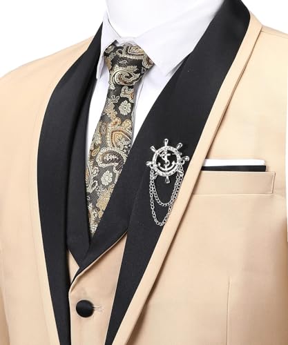 Mens Suit Slim Fit,3 Piece Suits for Men Prom Wedding Party Blazer Vest Pants Suit Jacket for Men2