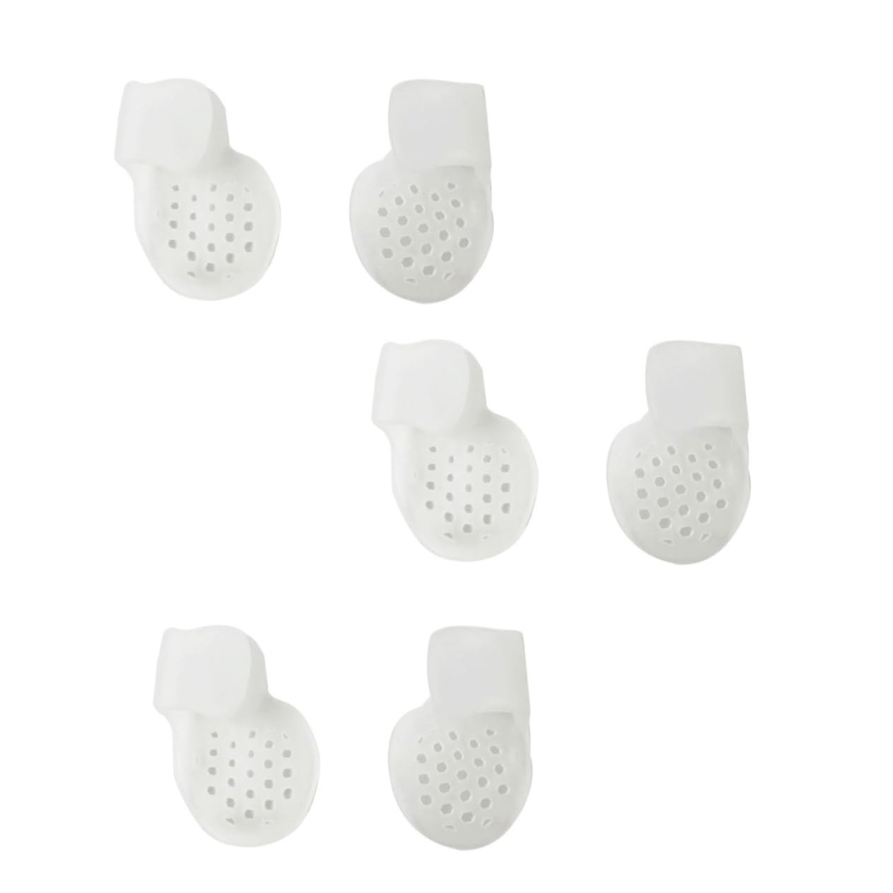 Healvian E Separators for Relief 5 Pair Toe Stretchers Hole Toe Stretcher Separator Breathable White One Size Fits