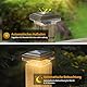 kefflum 4 Stück Solar Pfostenkappe 7x7 8x8 9x9 10x10 Solar Pfostenkappen Licht, solar Zaunpfosten Lampe Solarlampe Außen Säulenlampe IP65 Wasserdicht für hölzerne Pfosten Zaun