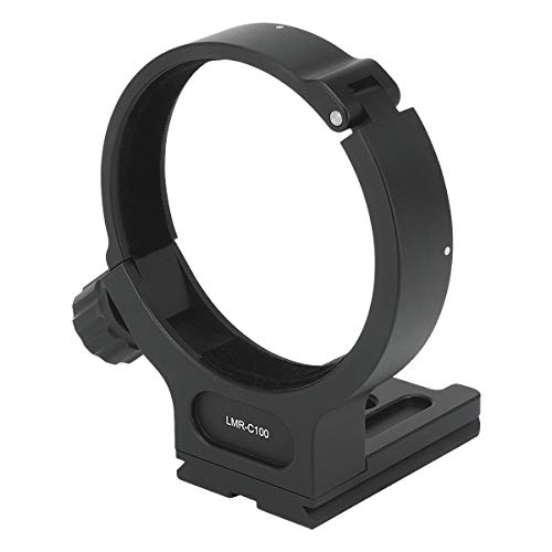 Haoge LMR-C100 Lens Collar Replacement Foot Tripod Mount Ring D for Canon EF 100mm f/2.8L Macro is USM Lens Built-in Arca Type Quick Release Plate - Thumbnail 3