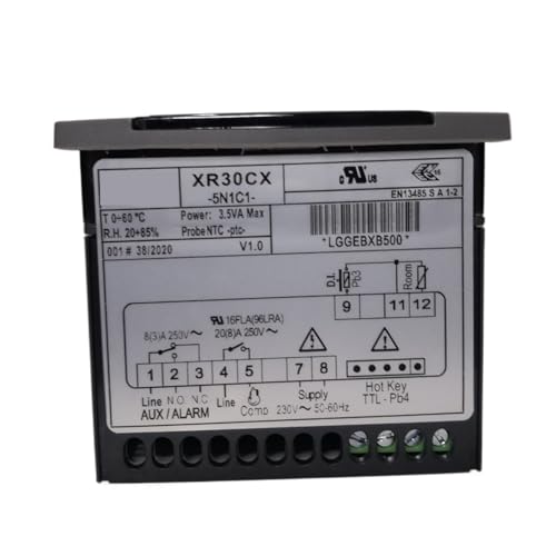 Thermostat à double sortie XR30CX pour vitrine réfrigérée et cave à vin 110V