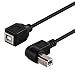 Haiker Inovat USB 2.0 B Female to Right Angle B Male Printer Short Extension Cable Adapter