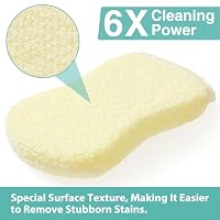 Mr. Scrub Kitchen Sponges, Dish Scrub Sponge 12 Pack Odor-Resistant, Quick-Drying, Non-Scratch for Washing Dishes, Pans, Pots & Nonstick Cookware — image 5