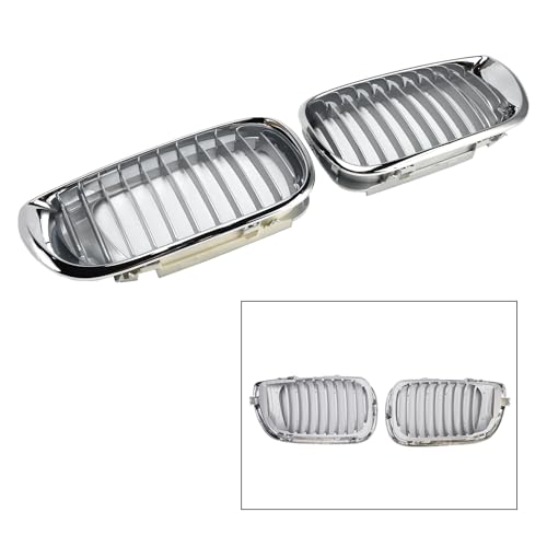 Artudatech Front Bumper Grille Kidney Hood Grill Fit for BMW E46 3 Series 4 Door 2002-2005 Chrome - Image 3