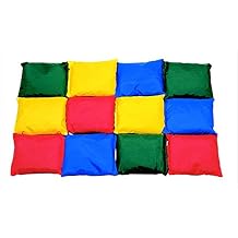 Sportime 1004608 4 x 4 in. Nylon-Covered Beanbags, Pack 12