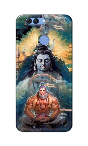 Image of PRINTFIDAA Printed Hard Back Cover Case for Huawei Nova 2 Plus | Huawei Nova 2+ Back Cover (Lord Shiva and Hanuma) -112