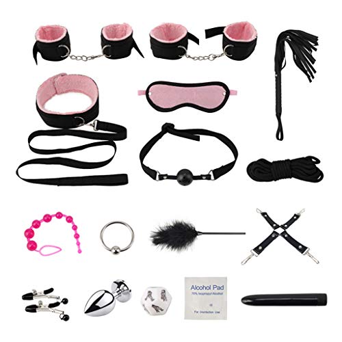 NA Kit de couro de 16 peças, fácil de carregar para casais à prova d'água, iniciantes, casais, equi