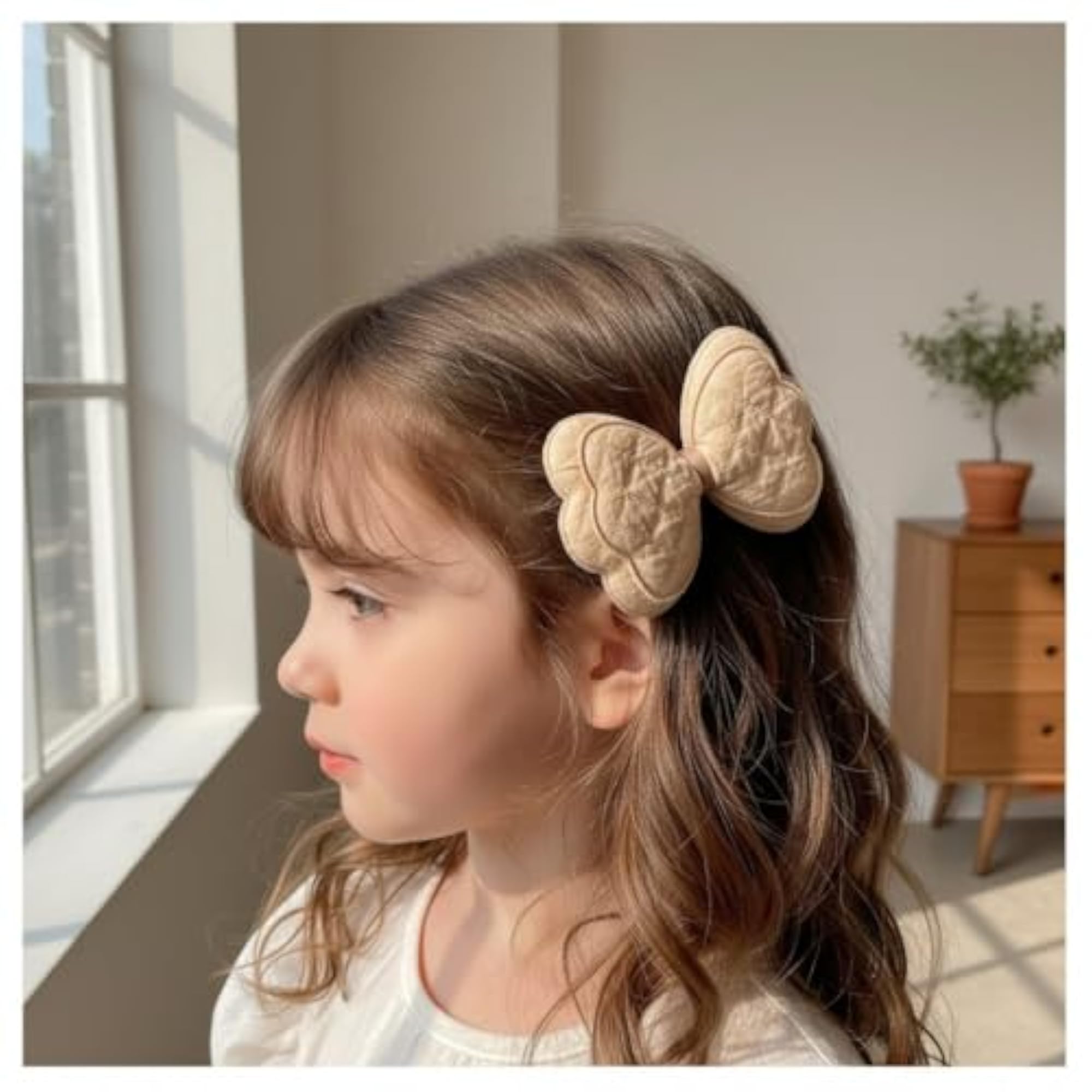 Baby Girl Hair Clips Set, Butterfly Bow Style