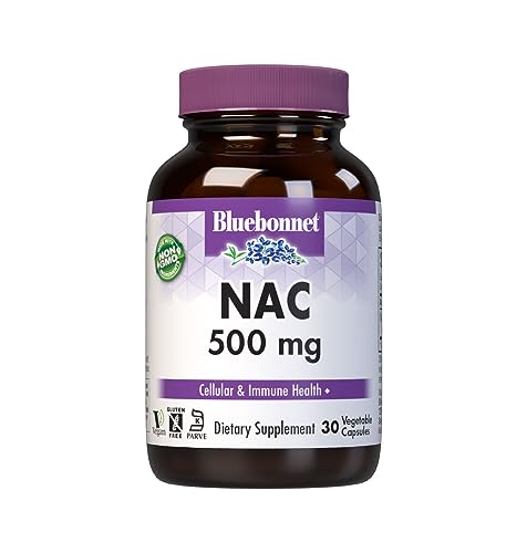 Bluebonnet NAC 500 mg Vitamin Capsules