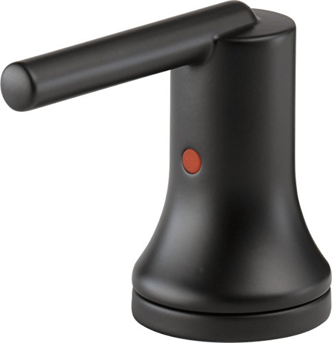 DELTA FAUCET H259BL Trinsic Metal Lever Handle Set, Matte Black
