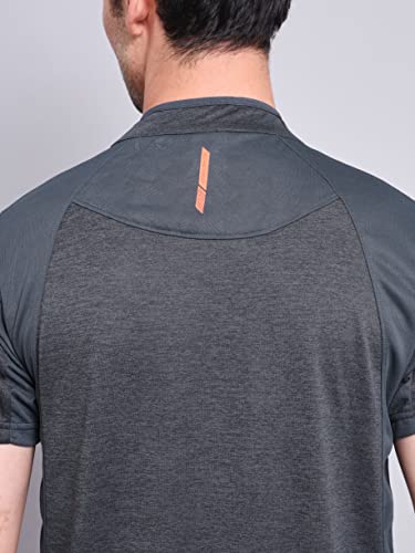 Image of TECHNOSPORT Men's Polyester Slim Fit T-Shirt