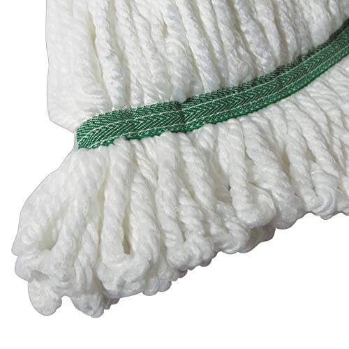 Image of Winco Green Medium Microfiber Mop Head