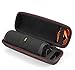 Produktbild Hart Tasche für JBL Flip 4 / JBL Flip 3 Kabellose tragbare Bluetooth-Lautsprecher, Reisetasche mit Aufbewahrungstasche. Passt USB-Kabel und Ladegerät - Schwarz (Schwarzes Futter)