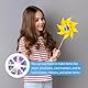 Wisebom 300 Pcs Musterklammern Musterbeutelklammern Herzform Musterbeutelklammern Rundkopfklammern Blumen Musterklammern Bunt Metall Bastelklammern für Basteln, Verzierungen und DIY