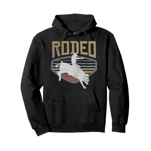 Rodeo Vintage Retro Style Bull Riding Gift T-Shirt Pullover Hoodie