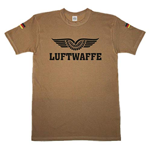 Arme de l'air German Air Force ailes avec blason t-shirt tropen vert XXXL