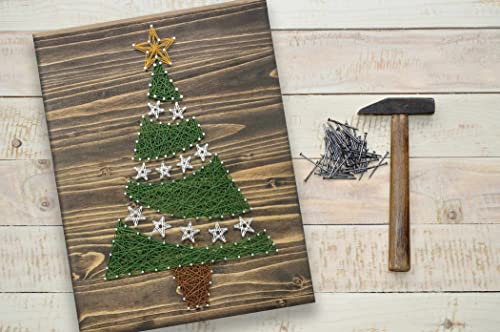 Christmas Tree String Art Kit- Diy String Art Kit, Christmas Crafts, Craft Kit For Adults, Adults Arts And Crafts, Christmas Tree Decor, Holiday Crafts, All Supplies Included #TOP1