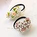 Ruihfas 4Pcs Korean Fashion Headbands Women Girls Hair Accessories Flower Hair Ties Ropes Pearl Hair Band Scrunchies