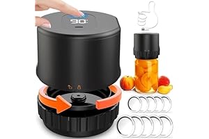 Fast & No-Fuss 10 Pcs Electric Vacuum Mason Jar Sealer Kit